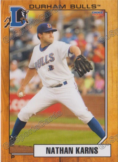2014 Durham Bulls Nathan Nate Karns