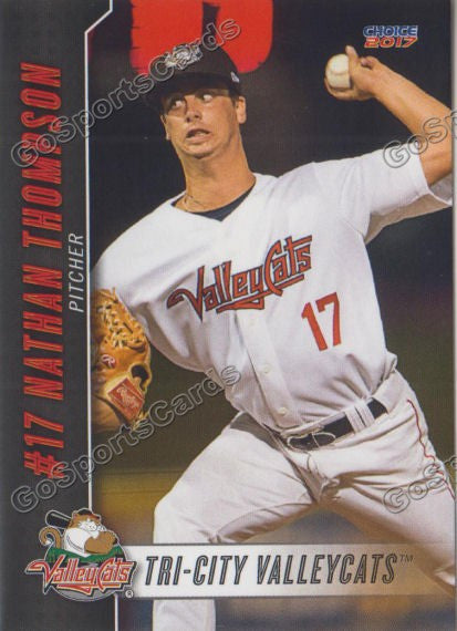 2017 Tri City ValleyCats Nathan Thompson