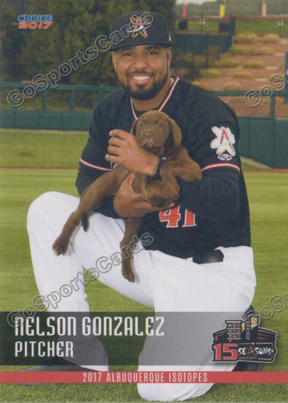 2017 Albuquerque Isotopes Nelson Gonzalez