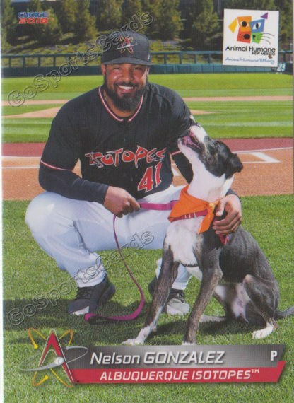 2018 Albuquerque Isotopes SGA Nelson Gonzalez