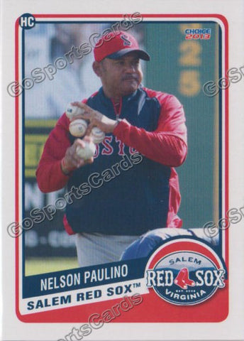 2013 Salem Red Sox Nelson Paulino