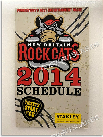 2014 New Britain Rock Cats Pocket Schedule
