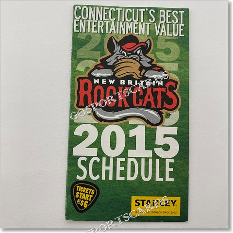 2015 New Britain Rock Cats Pocket Schedule