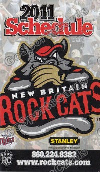2011 New Britain Rock Cats Pocket Schedule