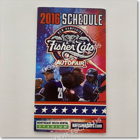 2016 New Hampshire Fisher Cats Pocket Schedule