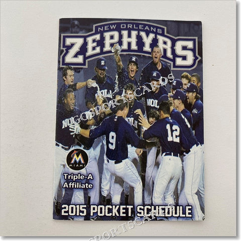 2015 New Orleans Zephyrs Pocket Schedule