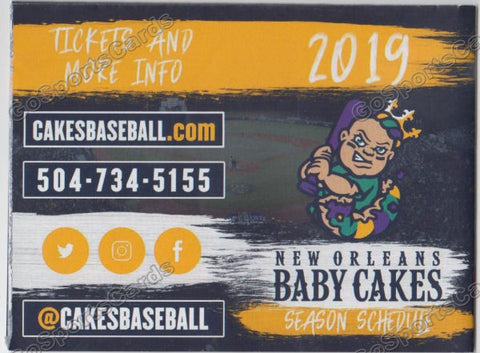 2019 New Orleans Baby Cakes Pocket Schedule