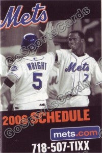 2006 New York Mets Pocket Schedule