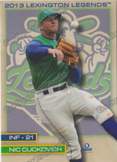 2013 Lexington Legends Nic Nick Cuckovich