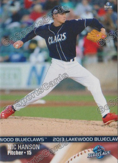 2013 Lakewood BlueClaws Nic Hanson