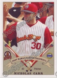 2007 Waikiki Beachboys Hawaii League NICK NICHOLAS CARR