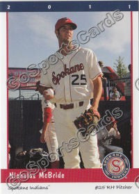 2011 Spokane Indians Nicholas McBride