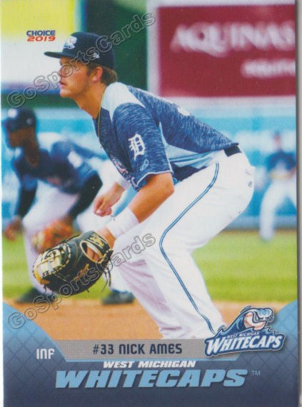 2019 West Michigan Whitecaps Nick Ames