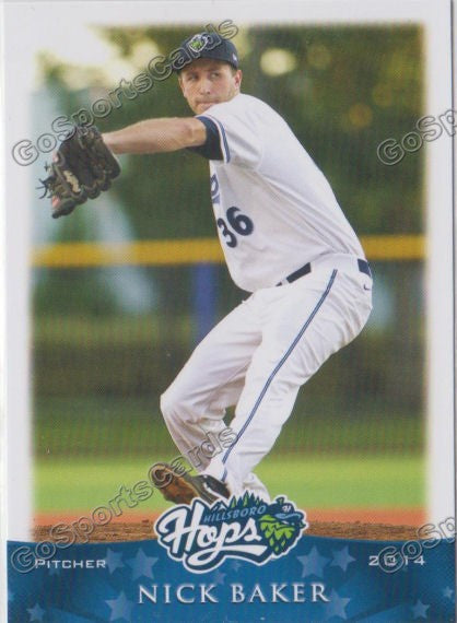 2014 Hillsboro Hops Nick Baker