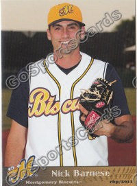 2011 Montgomery Biscuits Nick Barnese