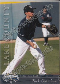 2012 Lake County Captains Nick Bartolone