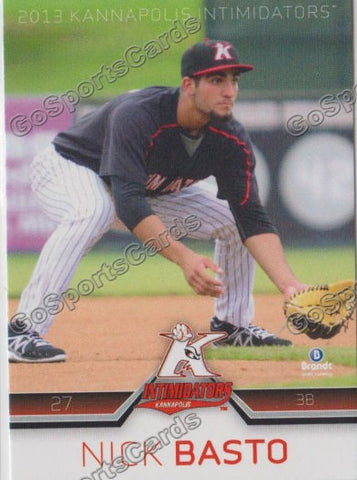 2013 Kannapolis Intimidators Nick Basto