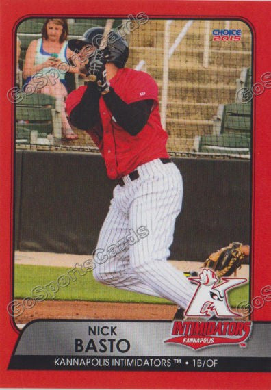 2015 Kannapolis Intimidators Nick Basto