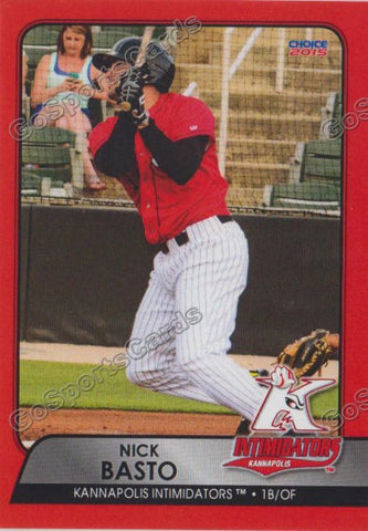 2015 Kannapolis Intimidators Nick Basto