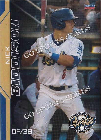2023 Rancho Cucamonga Quakes Nick Biddison