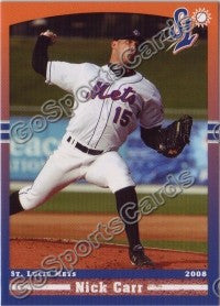 2008 St Lucie Mets Nick Carr