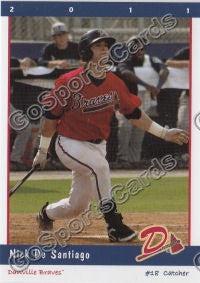 2011 Danville Braves Nick De Santiago DeSantiago