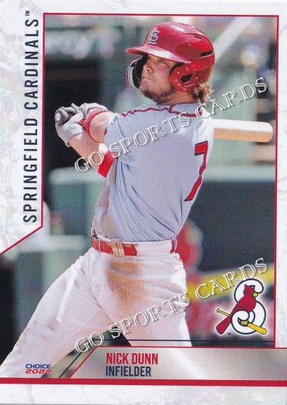 2023 Springfield Cardinals Nick Dunn – Go Sports Cards