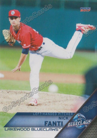 2017 Lakewood BlueClaws Nick Fanti