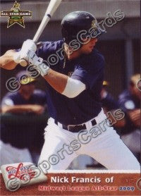 2009 MidWest League All Star Western Division Nick Francis
