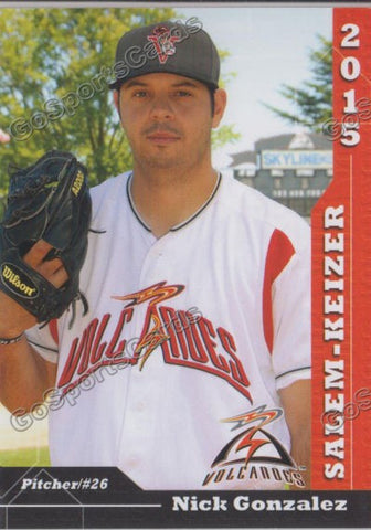 2015 Salem Keizer Volcanoes Nick Gonzalez
