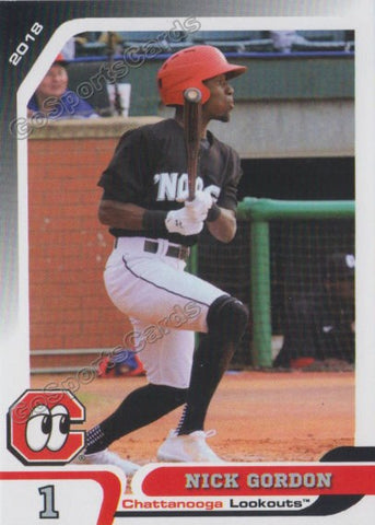 2018 Chattanooga Lookouts Nick Gordon