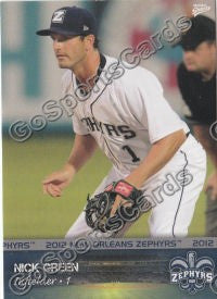 2012 New Orleans Zephyrs Nick Green