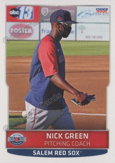 2022 Salem Red Sox Nick Green – Go Sports Cards