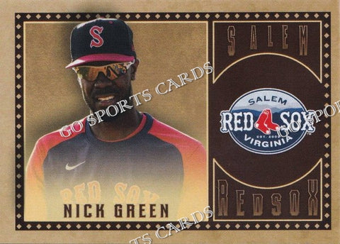 2022 Salem Red Sox Nick Green