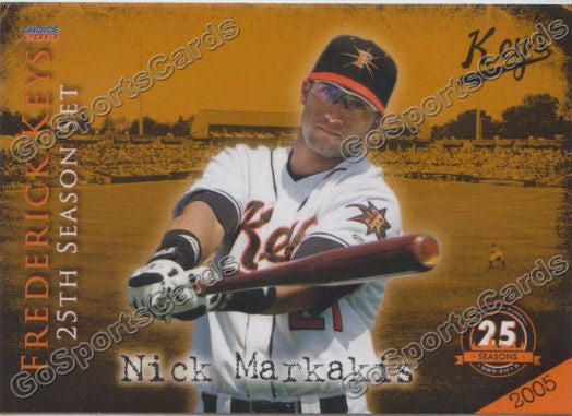 2013 Frederick Keys 25 Anniversary Nick Markakis