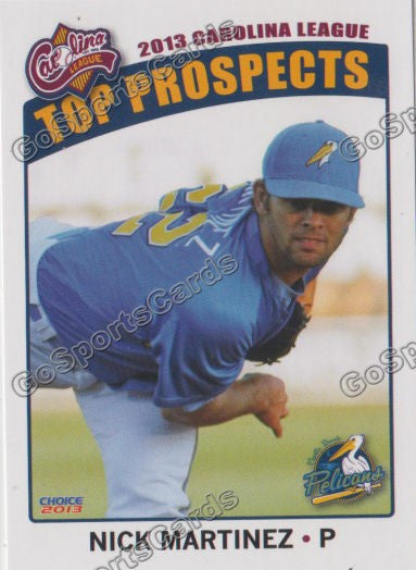 2013 Carolina League Top Prospect Nick Martinez