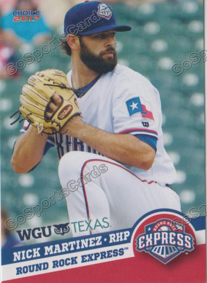 2017 Round Rock Express Nick Martinez