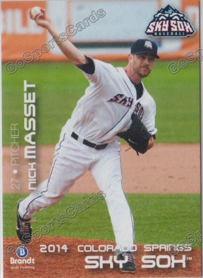 2014 Colorado Springs Sky Sox Nick Masset