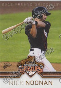 2012 Fresno Grizzlies Nick Noonan