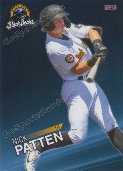 2019 West Virginia Black Bears Nick Patten