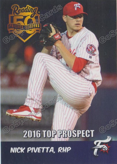 2016 Reading Fightin Phils Top Prospect 25 Nick Pivetta