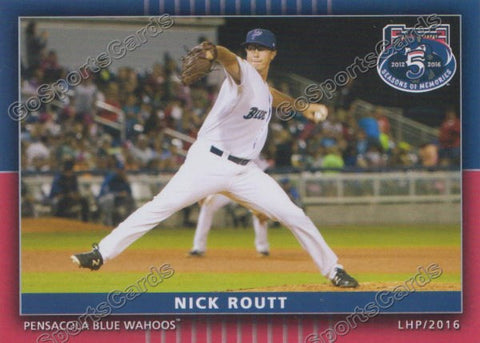 2016 Pensacola Blue Wahoos Nick Routt