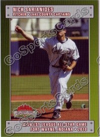 2010 MidWest League All Star Nickolas Nick Sarianides