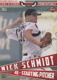 2011 Lake Elsinore Storm Nick Schmidt