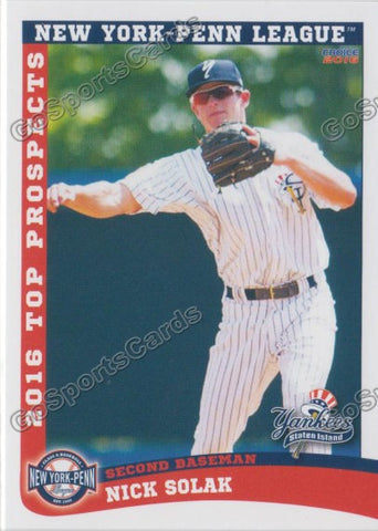 2016 New York Penn League Top Prospect NYPL Nick Solak