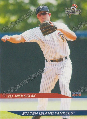 2016 Staten Island Yankees Nick Solak