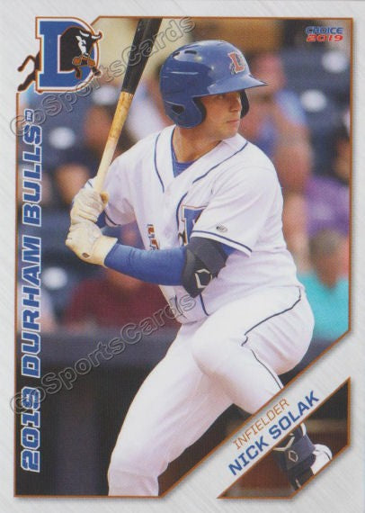 2019 Durham Bulls Nick Solak