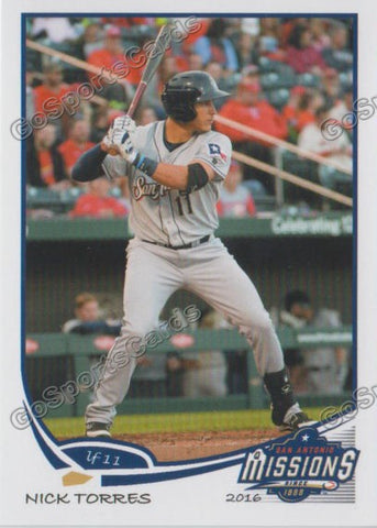 2016 San Antonio Missions Nick Torres