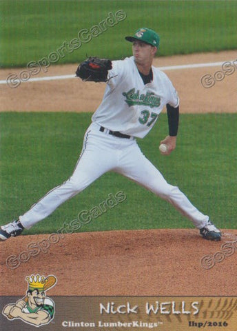 2016 Clinton LumberKings Nick Wells