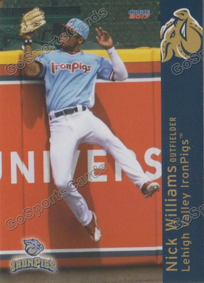 2017 Lehigh Valley IronPigs Nick Williams